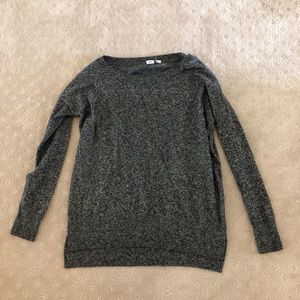 GAP boatneck black and grey pullover sweater